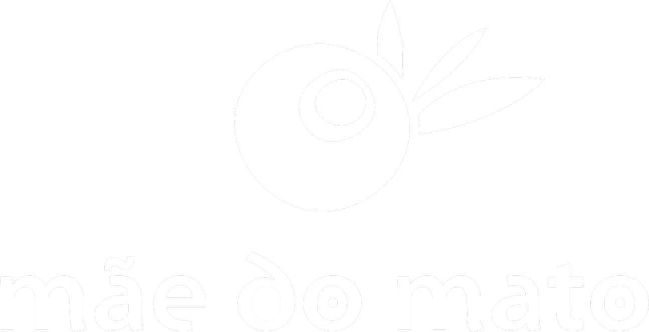 Logotipo Mãe do Mato Horizontal Branca